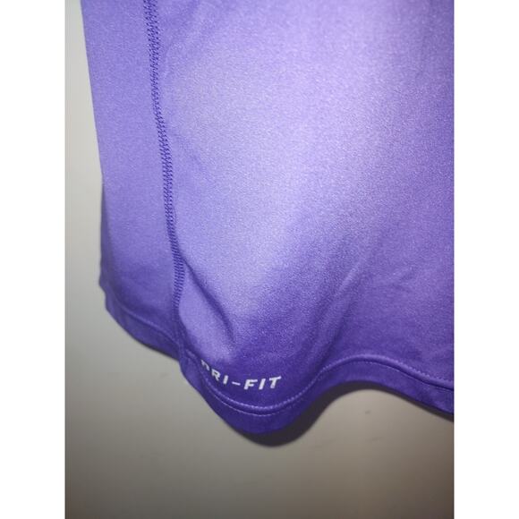 Nike Men's Dri-FIT Fitness Shirt Large Short Sleeve Athletic Lightweight Purple - Picture 2 of 7